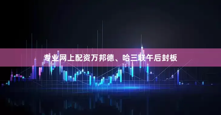 专业网上配资万邦德、哈三联午后封板